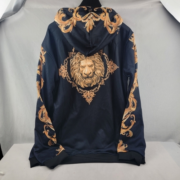 NWT Fresh Hoods Bourgeois fuzzy lined kangaroo pouch hoodie Size 3XL - Picture 6 of 7